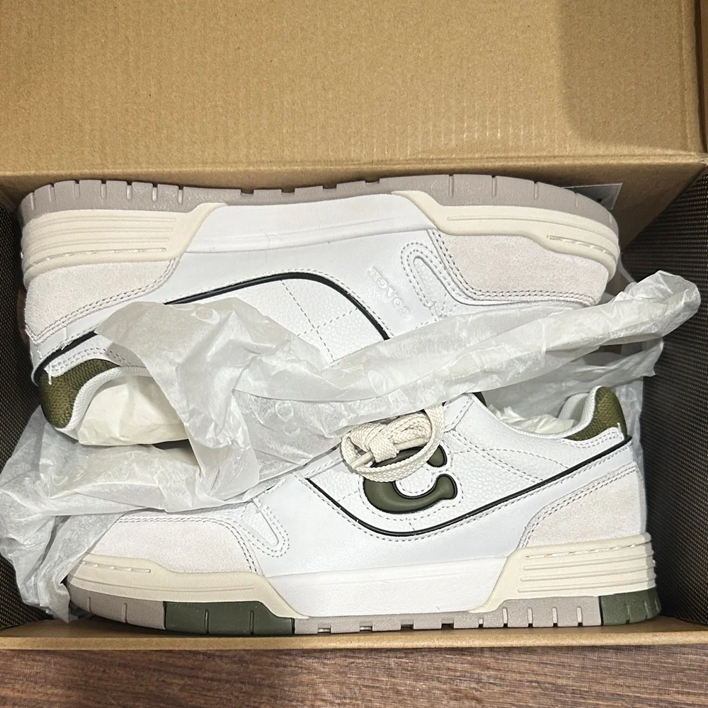 Coach Soho Sneaker in Olive/Optic White - Women's Size 7 - Picture 15 of 15